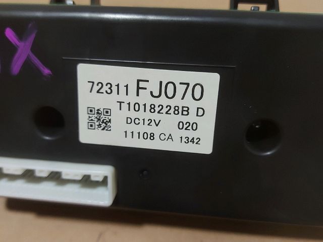 bontott SUBARU XV Fűtéskapcsoló (manuális klímás)