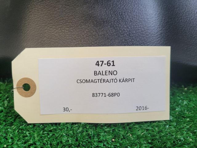 bontott SUZUKI BALENO Csomagtérajtó Kárpit