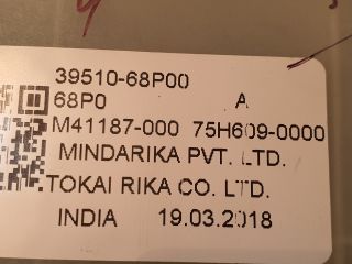 bontott SUZUKI BALENO Fűtéskapcsoló (digit klímás)