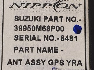 bontott SUZUKI BALENO GPS Antenna
