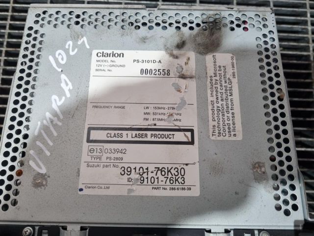 bontott SUZUKI GRAND VITARA Rádió / CD