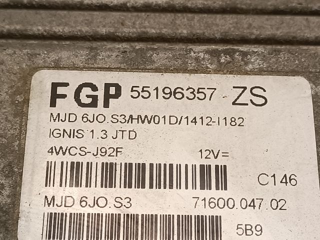 bontott SUZUKI IGNIS II Motorvezérlő