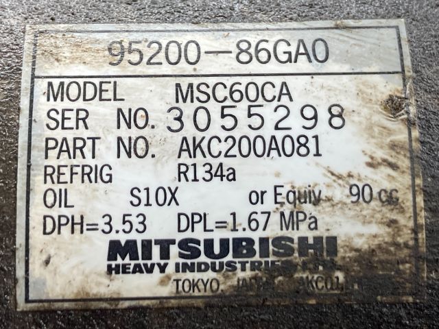 bontott SUZUKI IGNIS II Klímakompresszor