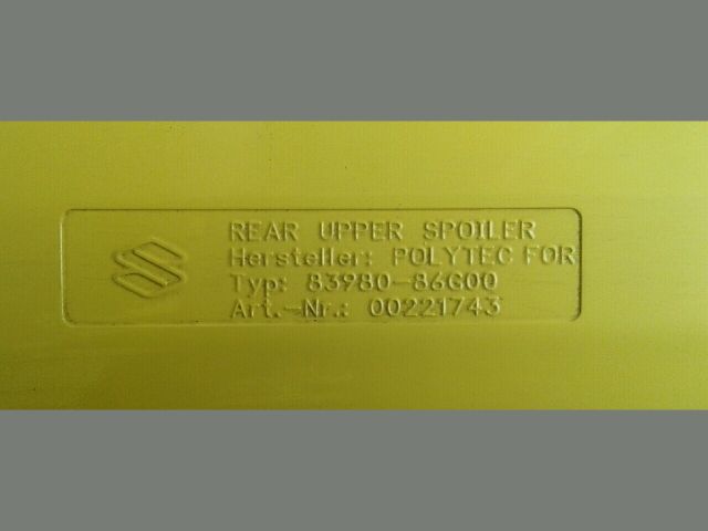 bontott SUZUKI IGNIS II Hátsó Szárny Légterelő