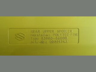 bontott SUZUKI IGNIS II Hátsó Szárny Légterelő