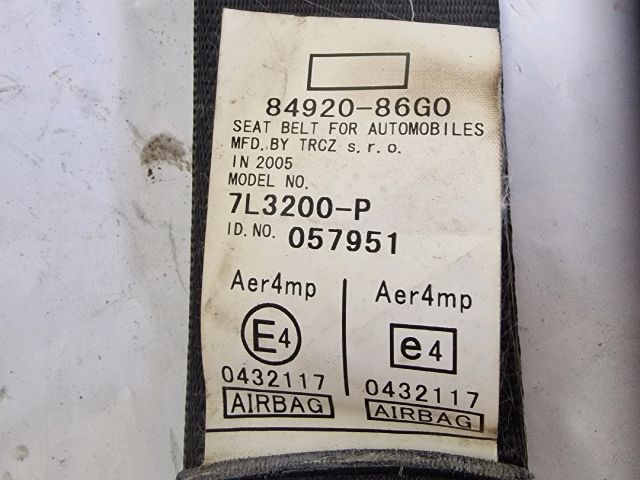 bontott SUZUKI IGNIS II Jobb első Biztonsági Öv