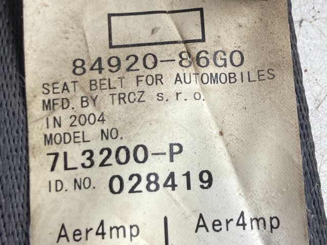 bontott SUZUKI IGNIS II Jobb első Biztonsági Öv