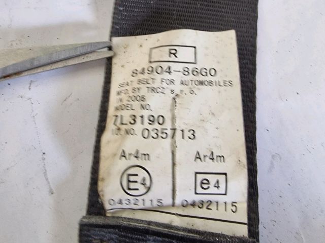 bontott SUZUKI IGNIS II Jobb hátsó Biztonsági Öv