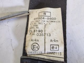 bontott SUZUKI IGNIS II Jobb hátsó Biztonsági Öv