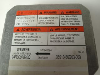 bontott SUZUKI IGNIS II Légzsák Elektronika