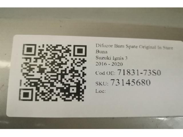 bontott SUZUKI IGNIS III Hátsó Lökhárító Alsó (Műanyag)