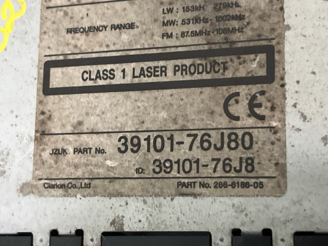 bontott SUZUKI JIMNY Rádió / CD