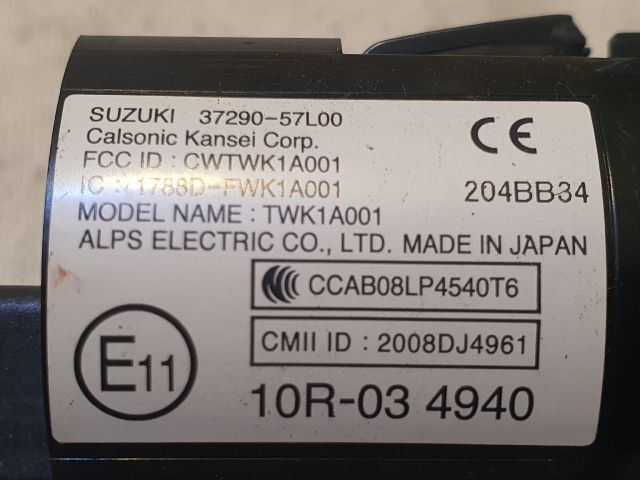 bontott SUZUKI KIZASHI Start / Stop Indító Gomb