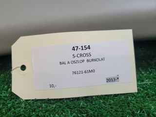 bontott SUZUKI S-CROSS Bal A Oszlop Burkolat