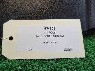 bontott SUZUKI S-CROSS Bal B Oszlop Burkolat