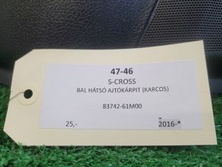 bontott SUZUKI S-CROSS Bal hátsó Ajtó Kárpit