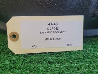 bontott SUZUKI S-CROSS Bal hátsó Ajtó Kárpit