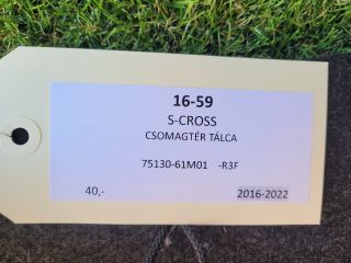 bontott SUZUKI S-CROSS Csomagtér Tálca