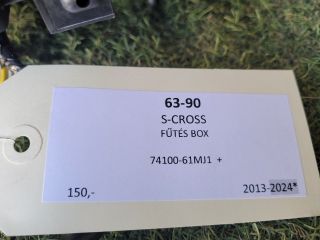 bontott SUZUKI S-CROSS Fűtés Box