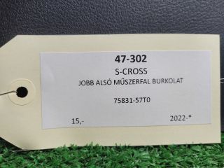 bontott SUZUKI S-CROSS Jobb Alsó Műszerfal Burkolat