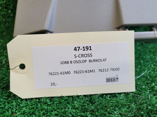 bontott SUZUKI S-CROSS Jobb B Oszlop Burkolat