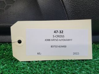 bontott SUZUKI S-CROSS Jobb hátsó Ajtó Kárpit