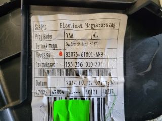 bontott SUZUKI S-CROSS Jobb hátsó Ajtó Kárpit