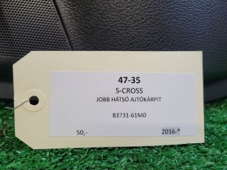 bontott SUZUKI S-CROSS Jobb hátsó Ajtó Kárpit