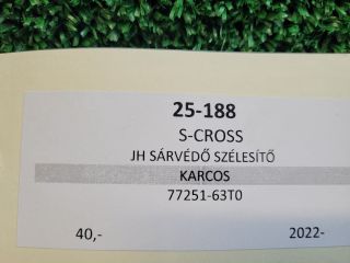 bontott SUZUKI S-CROSS Jobb hátsó Sárvédő Szélesítő