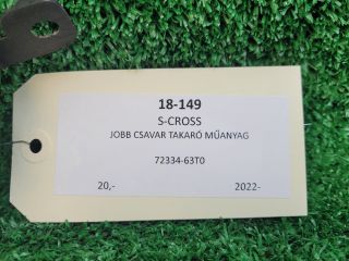 bontott SUZUKI S-CROSS Jobb Levélrács Záróvég