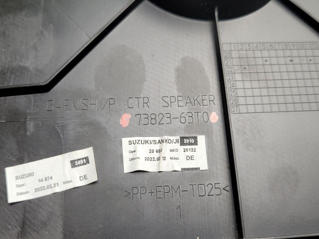 bontott SUZUKI S-CROSS Műszerfal Középső Hangszóró Burkolat