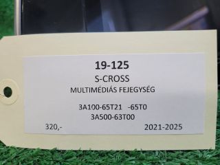 bontott SUZUKI S-CROSS Navigációs Fejegység