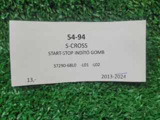 bontott SUZUKI S-CROSS Start / Stop Indító Gomb