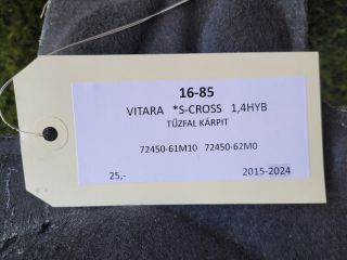 bontott SUZUKI S-CROSS Tűzfal Kárpit