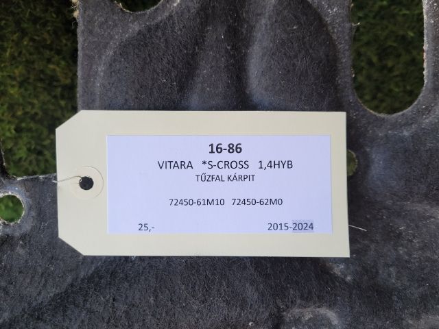 bontott SUZUKI S-CROSS Tűzfal Kárpit