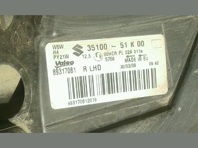 bontott SUZUKI SPLASH Jobb Fényszóró