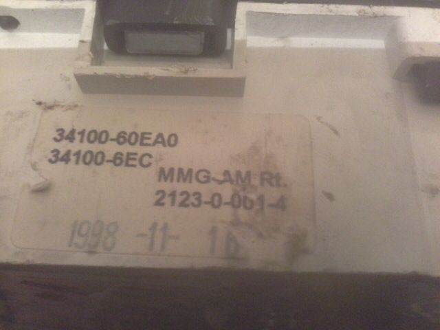 bontott SUZUKI SWIFT II Kilométeróra