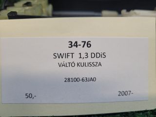 bontott SUZUKI SWIFT III Váltó Kulissza