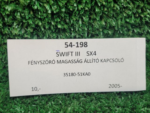 bontott SUZUKI SWIFT III Fényszórómagasság Állító Kapcsoló