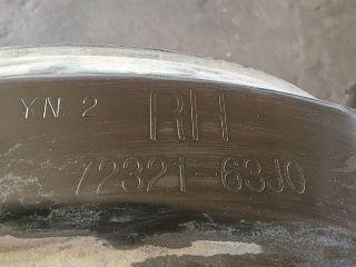 bontott SUZUKI SWIFT III Jobb első Dobbetét (Kerékjárati, Műanyag)