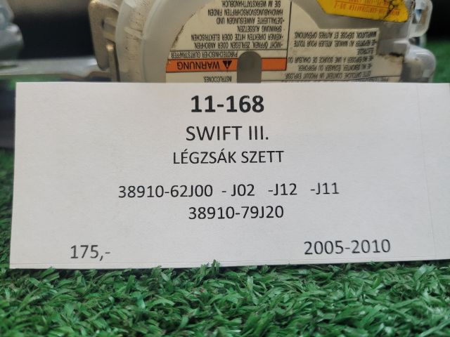 bontott SUZUKI SWIFT III Komplett Légzsák Szett