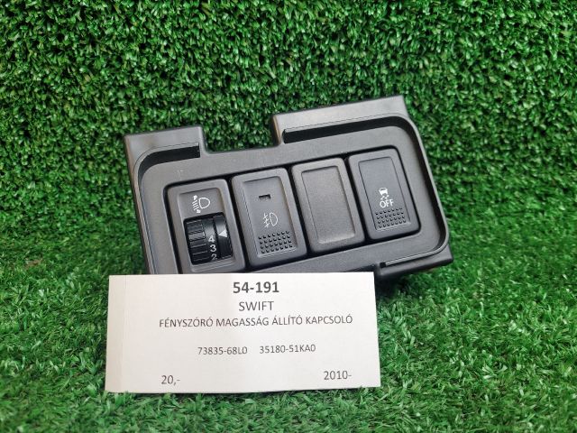bontott SUZUKI SWIFT IV Fényszórómagasság Állító Kapcsoló