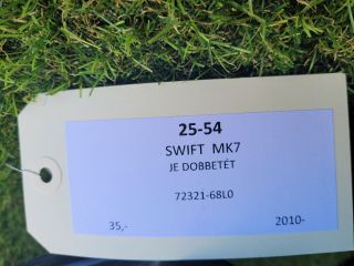 bontott SUZUKI SWIFT IV Jobb első Dobbetét (Kerékjárati, Műanyag)