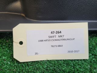 bontott SUZUKI SWIFT IV Jobb hátsó Csomagtér Burkolat (Műanyag)