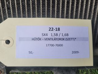 bontott SUZUKI SX4 Hűtő Ventilátor(ok), Radiátor(ok) Szett