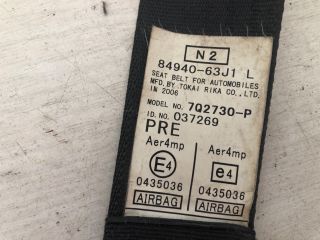 bontott SUZUKI SX4 Bal első Biztonsági Öv