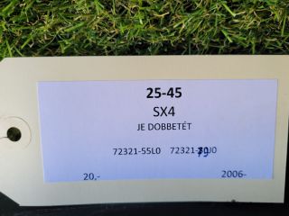 bontott SUZUKI SX4 Jobb első Dobbetét (Kerékjárati, Műanyag)