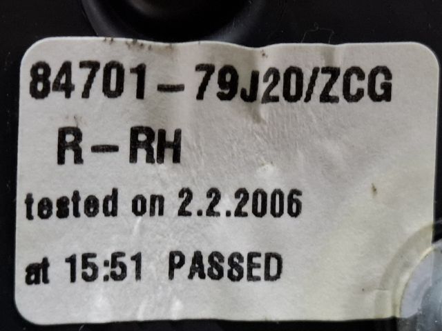 bontott SUZUKI SX4 Jobb Visszapillantó Tükör (Elektromos)