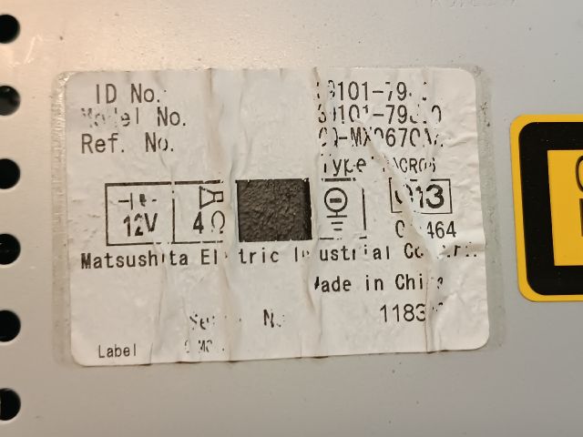 bontott SUZUKI SX4 Rádió / CD