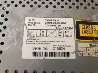 bontott SUZUKI SX4 Rádió / CD